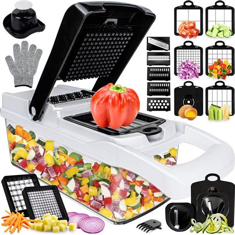 Genius Nicer Dicer Speed Vegetable Slicer with 3。